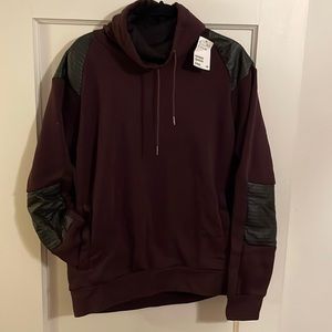 Maroon Cowell Neck Sweatshirt